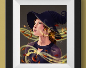 Magical Witchy - Glicee Art Print | Wall Decor | Magical Wall Art