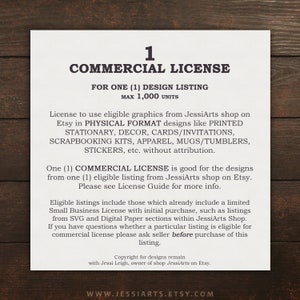 Commercial Use License | No Credit Required | Single Product
