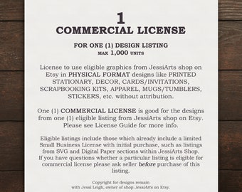 Commercial Use License | No Credit Required | Single Product