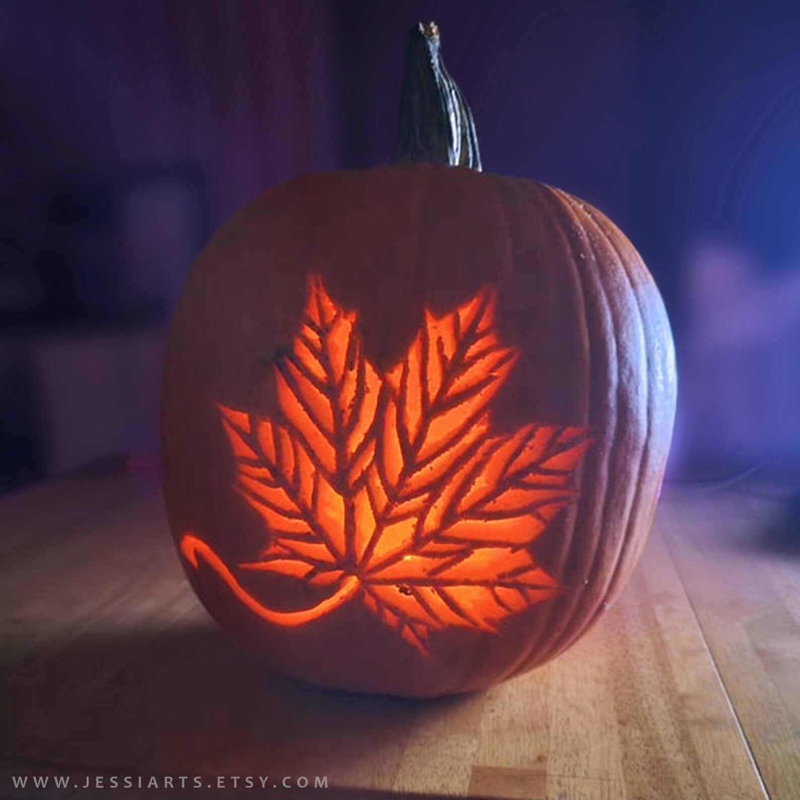Printable Maple Leaf Pumpkin Carving Stencil Halloween Etsy printable-maple-leaf-pumpkin-carving-stencil-halloween-etsy