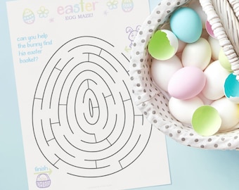 Easter Maze for Kids: Printable Easter Activity (PDF)