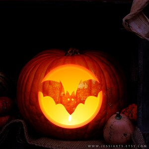 Printable Bat Pumpkin Carving Stencil | Halloween Pumpkin Carving ...