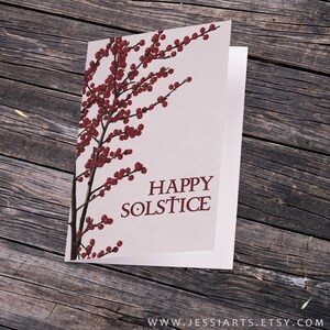 Solstice Greeting Card Holiday Greeting Card Instant Download image 2