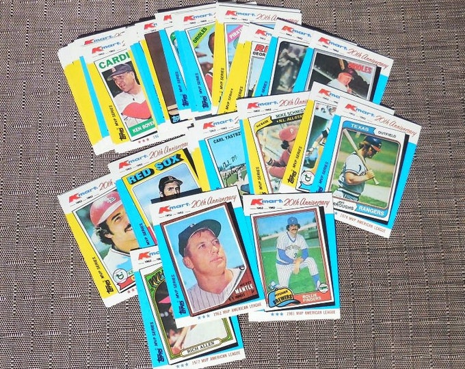 1982 Box of Topps Baseball Cards American and National League Mvps