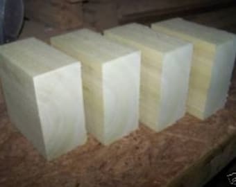 4 POPLAR Bowl /TURNING Blanks 6" X 6" X 3"