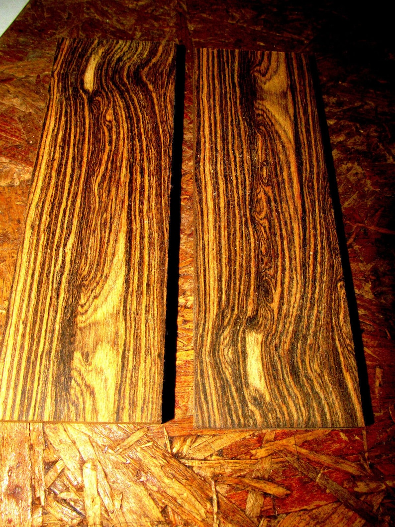 TWO EXOTIC Sanded BOCOTE Knife Scales Pistol Grips Wood Lumber Etsy