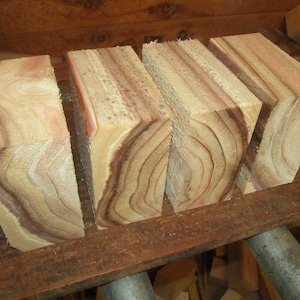 Four Beautiful KILN DRIED  Bald Cypress Bowl Blanks 6&quot; X 6&quot; X 3&quot;