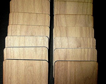 18 Pieces Kiln Dried Sanded Black Walnut Coaster Blanks 4"