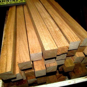 20 Pieces Kiln Dried Sanded BUTTERNUT Pen Blanks Wood 1&quot; x 1&quot; x 12&quot;