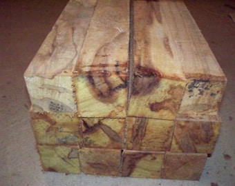 4 Spalted Maple Bowl Blanks For Wood Lathe Turning - 5 X 5 X 3 Inches - Green Valley Wood Products