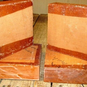 4 KILN Dried Genuine  MAHOGANY Bowl Blank Lathe Turning Lumber Wood 6&quot; X 6&quot; X 2&quot;