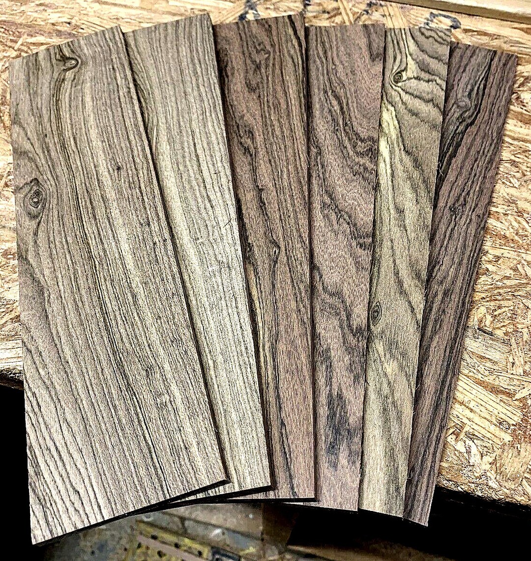 TEN (10) PIECES KILN DRIED SANDED ZEBRAWOOD LUMBER WOOD BLANKS 12 X 3 X 1/4 | Australia