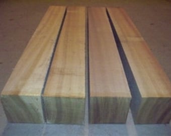 4 Kiln Dried POPLAR TURNING Blanks 3" X 3" X 12"