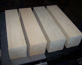 CUATRO KD Tilo Turning Blanks Madera Torno Madera TALLAR 3" X 3" X 12"