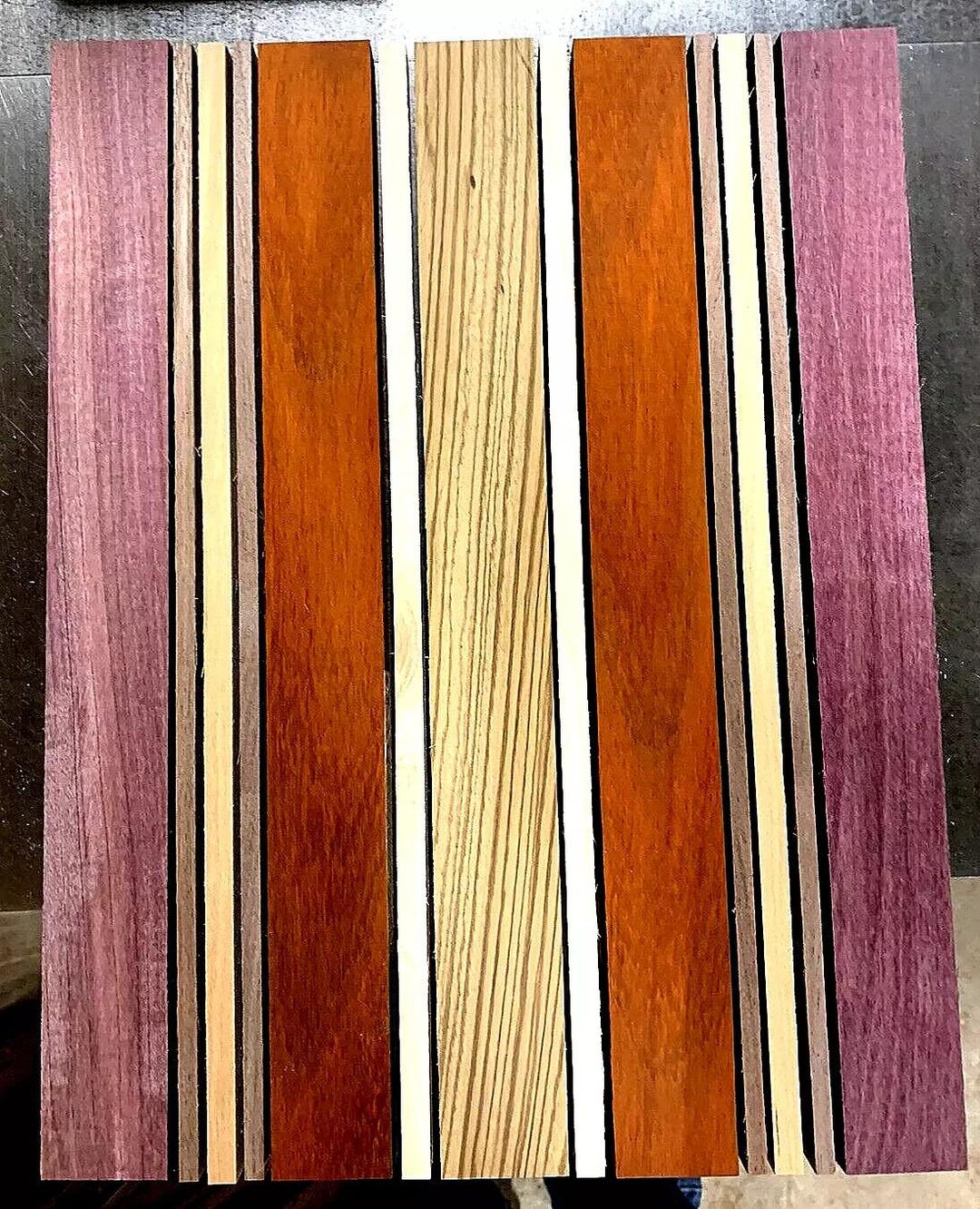 Imported Exotic Hardwood Variety Pack - Zebrawood, Walnut, Padauk - View #3