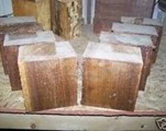 Four KILN DRIED WALNUT Bowl Blanks Lathe Turning Block Wood 5 X 5 X 3"