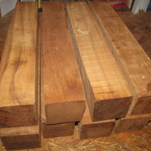 EIGHT (8) FEQ TEAK Turning Blanks Lathe Block Carve Wood Lumber 2 X 2 X 9&quot;