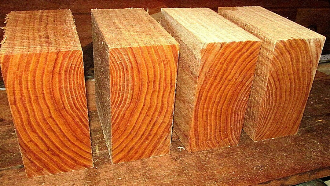 Four 4 Piece Kiln Dried HONEY Locust,bowl Blanks Turning Lathe Lumber 6