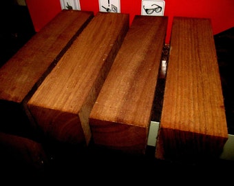 FOUR pieces Walnut Turning Blanks Wood Lumber 3" X 3" X 12"