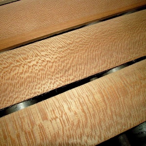 6 Pieces  Thin SANDED QUARTERSAWN SYCAMORE 12&quot; X 3&quot; X 1/2&quot;