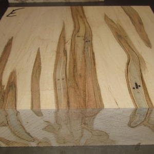 One Beautiful KILN DRIED Ambrosia Maple Platter Blank 12"x 12" x 2"