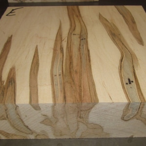 One Beautiful KILN DRIED Ambrosia Maple Platter Blank 12"x 12" x 3"