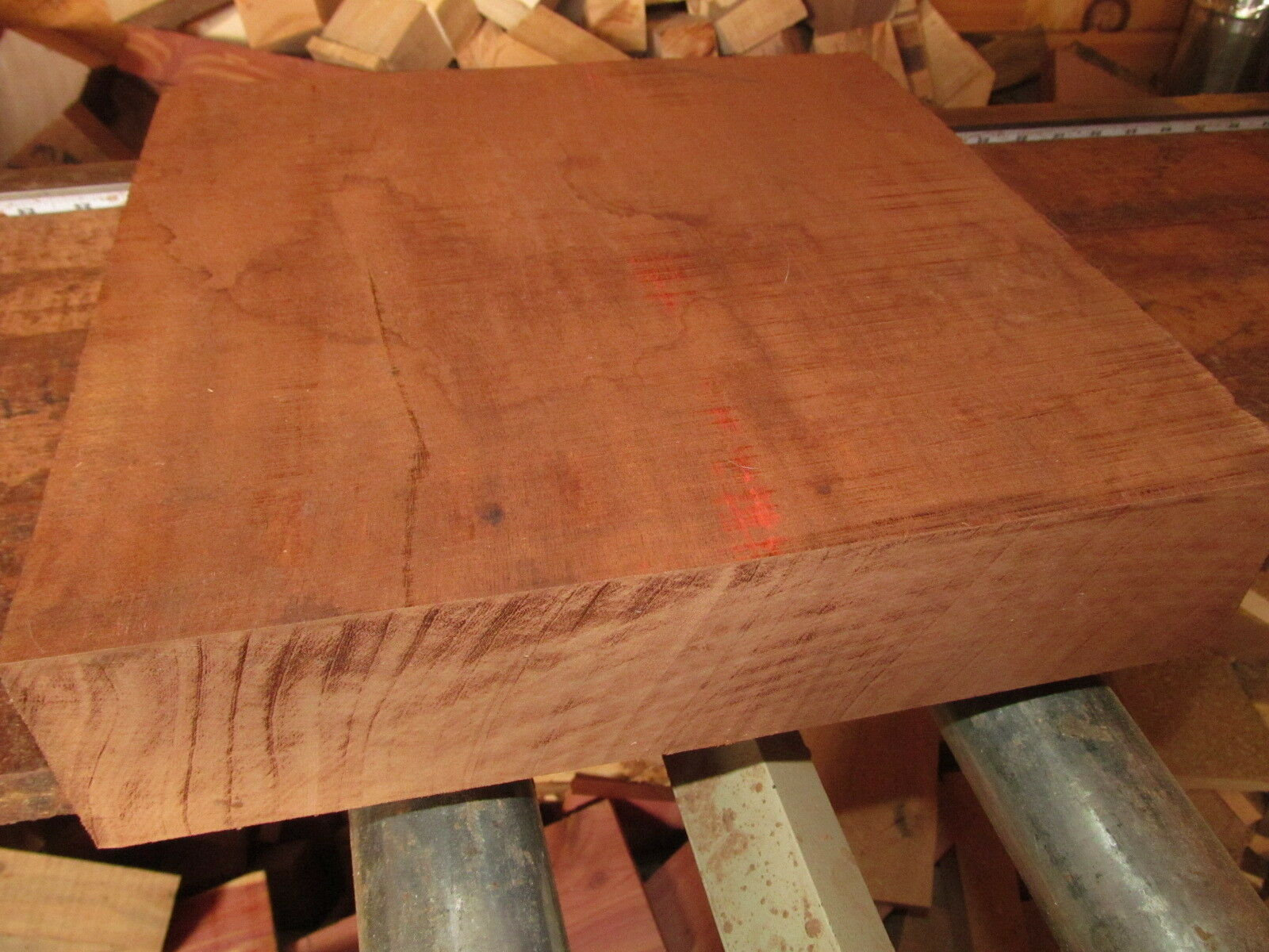 Large Exotic KILN Dried AFRICAN MAHOGANY Platter Blanks Lumber Wood 10" X 10" X 2"