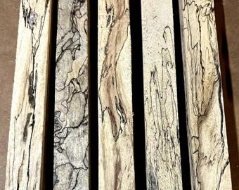 5 impresionantes piezas de bolígrafos de tamarindo jaspeados de 3/4" x 3/4" x 6"