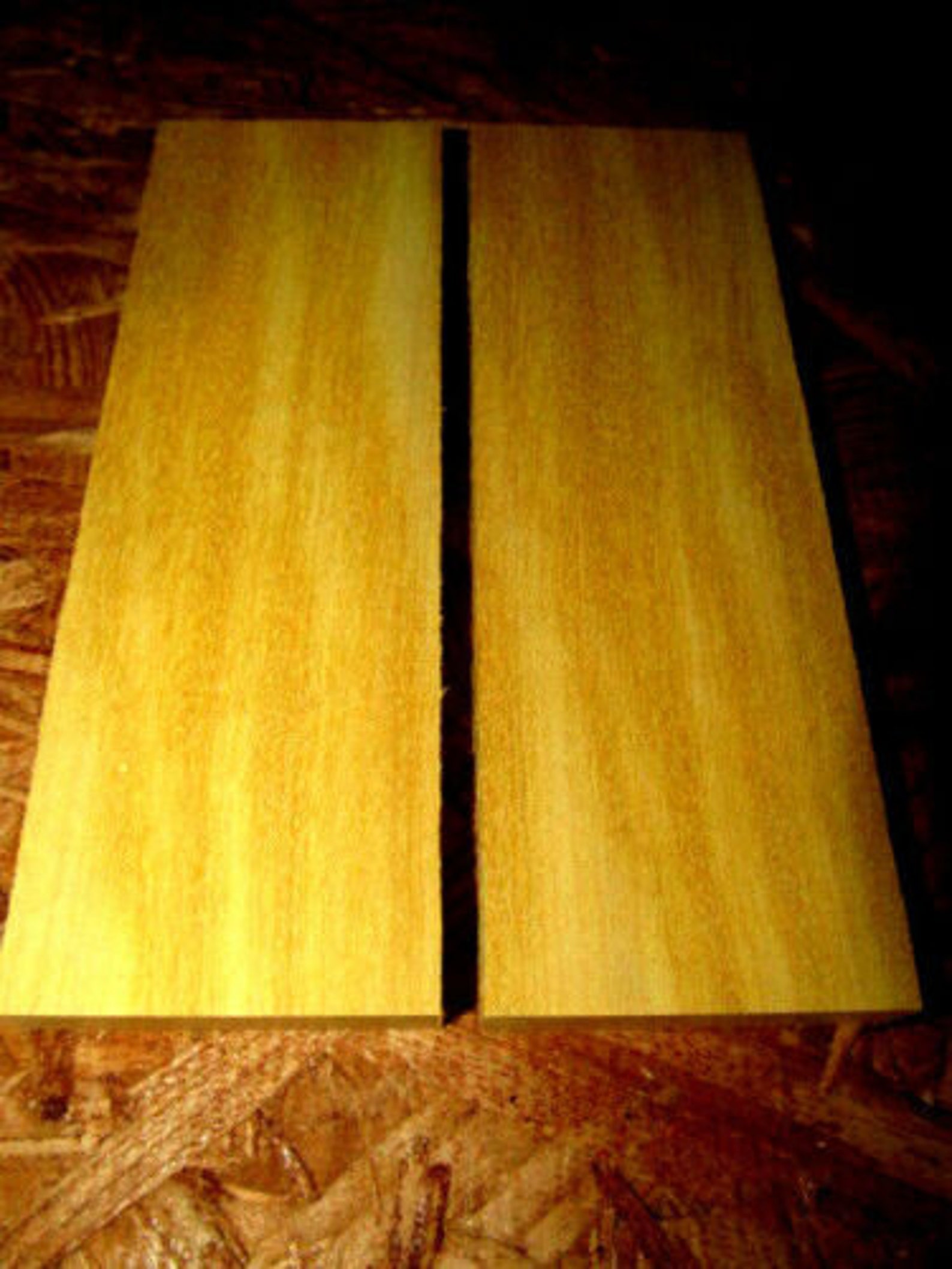 TEN 10 Pieces EXOTIC Sanded YELLOWHEART Thin Wood Lumber 12 X 3 X 1/8