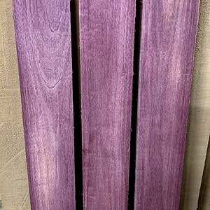 Three Exotic Kiln Dried Sanded PURPLEHEART S4S Lumber Blank Wood ~36" X 4" X 3/4"