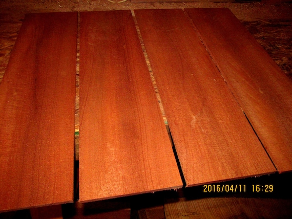 Thin Premium Kiln-Dried African Mahogany Lumber - Sanded Exotic Wood For Crafting