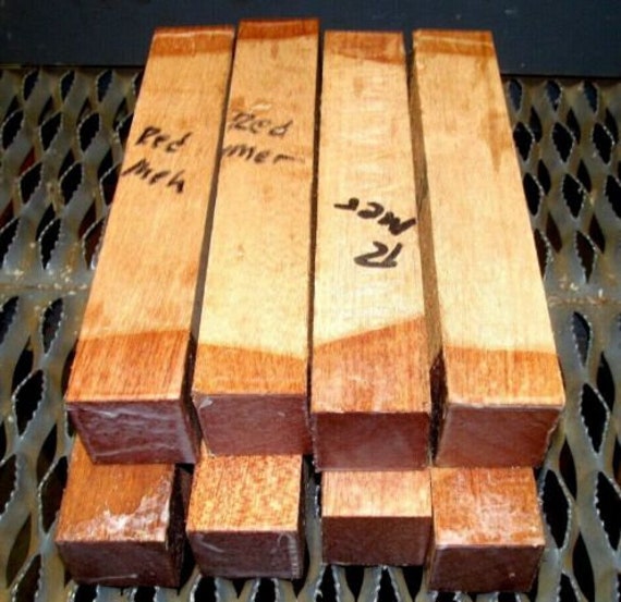 Eight Exotic KILN Dried RED MERANTI Turning Blanks Lumber Wood Etsy