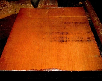 Gran plato exótico de JATOBA secado al horno en blanco madera torneada 12" X 12" X 2"