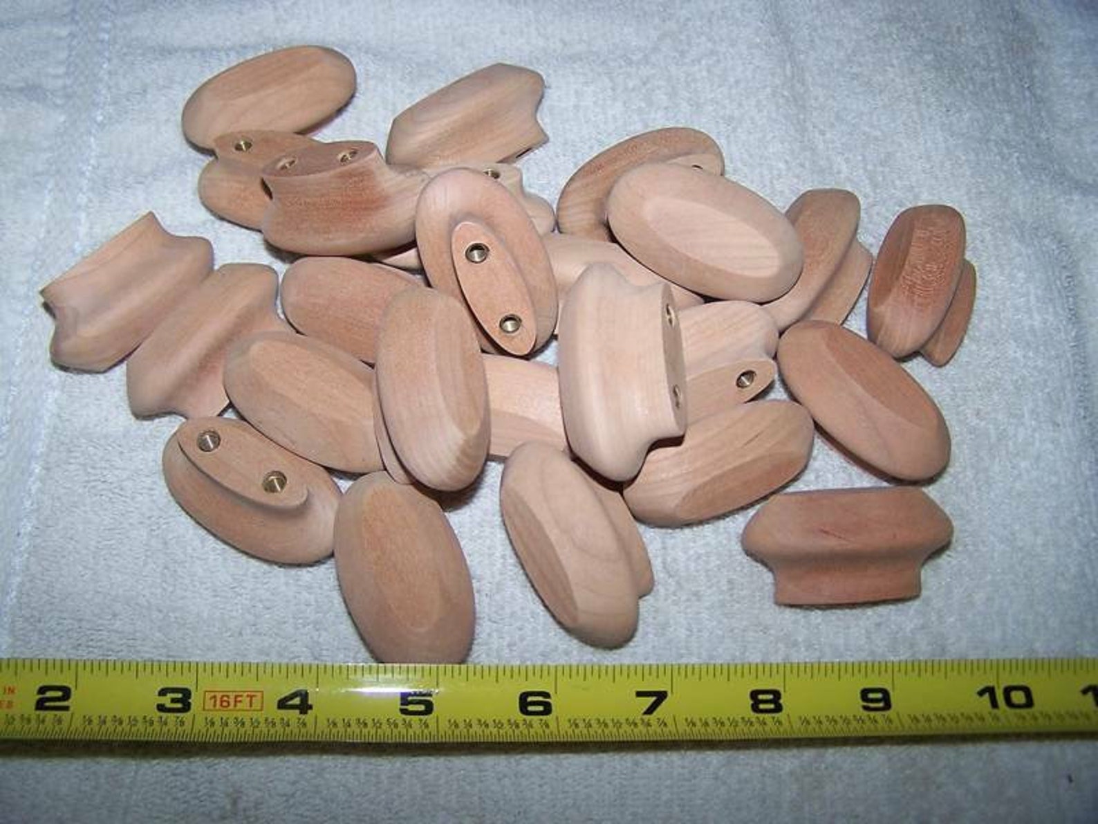 10 Pieces L New Unfinished Cherry 2 Long Wood Knobs / Pulls Etsy
