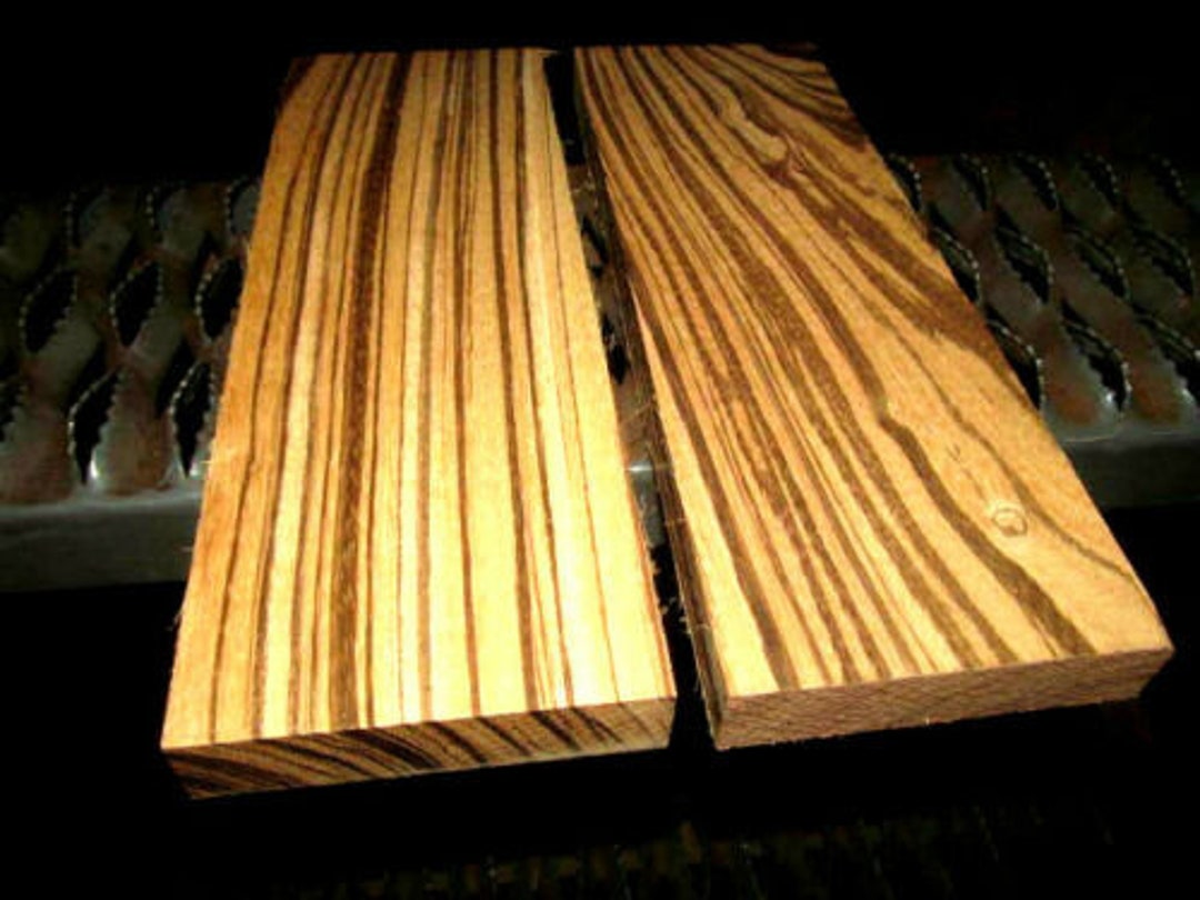 10 BEAUTIFUL EXOTIC Kiln Dried ZEBRAWOOD Thin Lumber 24 X 3 X 1/4 Etsy