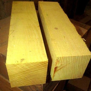 Eight (8) Pieces Osage Orange Turning Blanks Wood Lumber 2" x 2" x 11"