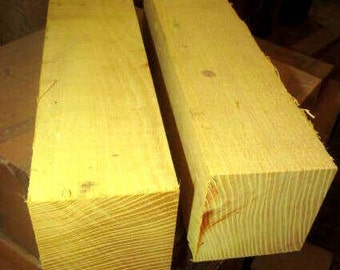 Eight (8) Pieces Osage Orange Turning Blanks Wood Lumber 2" x 2" x 11"