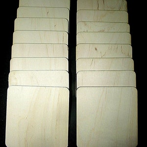 18 Pieces Kiln Dried Sanded Maple Coaster Blanks 4&quot;