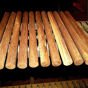 12 Pieces Walnut Round Dowels 12&quot; X 15/16&quot;