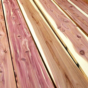 Packages OF Thin Kiln Dried RED Cedar LUMBER