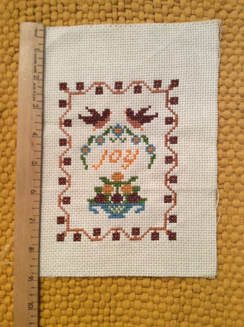 JOY EMBROIDERY Unframed 7x9 Ready for Framing or Other Projects Ships FREE