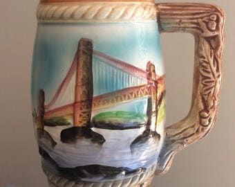SAN FRANCISCO STEIN, Beer Mug, Tankard Souvenir vintage