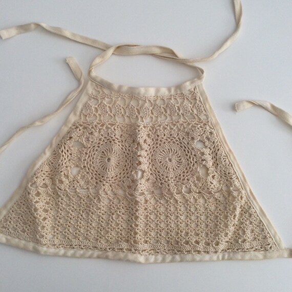 CROCHETED HALTER TOP Fully Lined Size Medium by Mo
