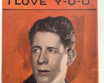 SHEET MUSIC Rudy Vallee, Mary I Love You, 1929