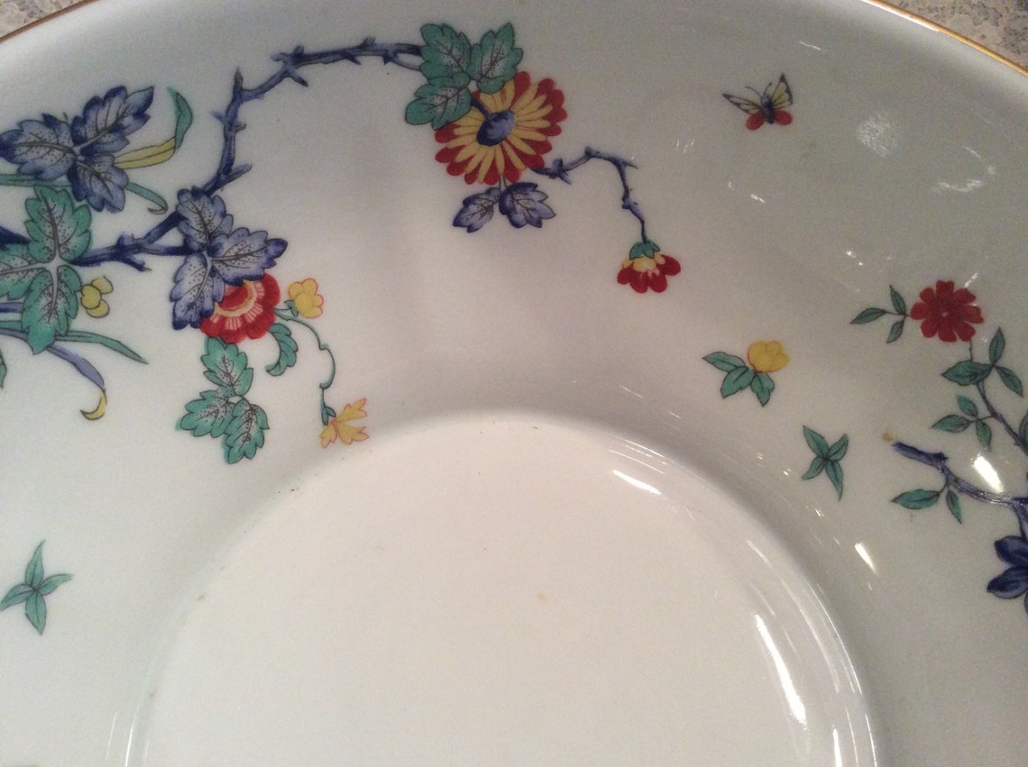 HAVILAND LIMOGES SHALIMAR Pattern Large Salad, Pasta or Serving Bowl
