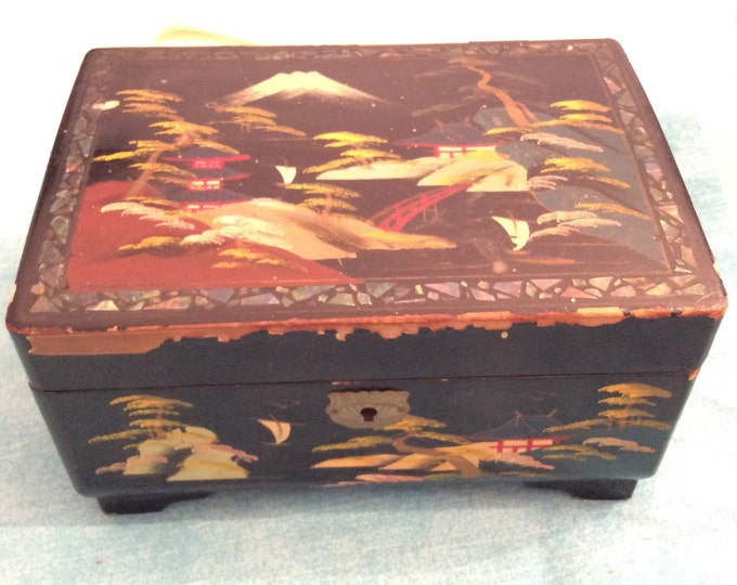 JAPANESE MUSICAL JEWELRY Box Vintage Collectible 1950s or 60s Etsy
