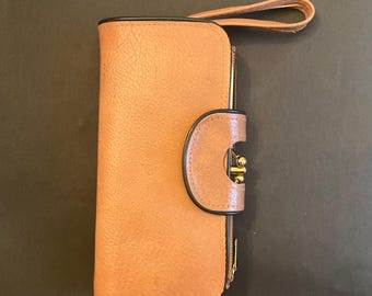 LADIES WALLET with HANDLE, 3 Compartments & 2 Flaps
