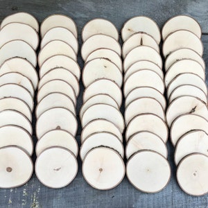 50 Maple wood slices 2.5 3.25 Bild 2