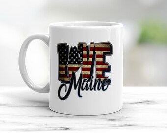 Love Maine coffee mug