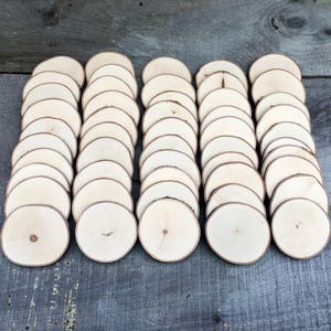 50 Maple wood slices 2.5 3.25 image 8